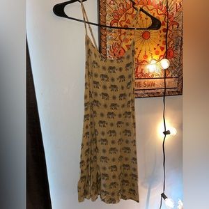 forever 21 bohemian dress open back lace up